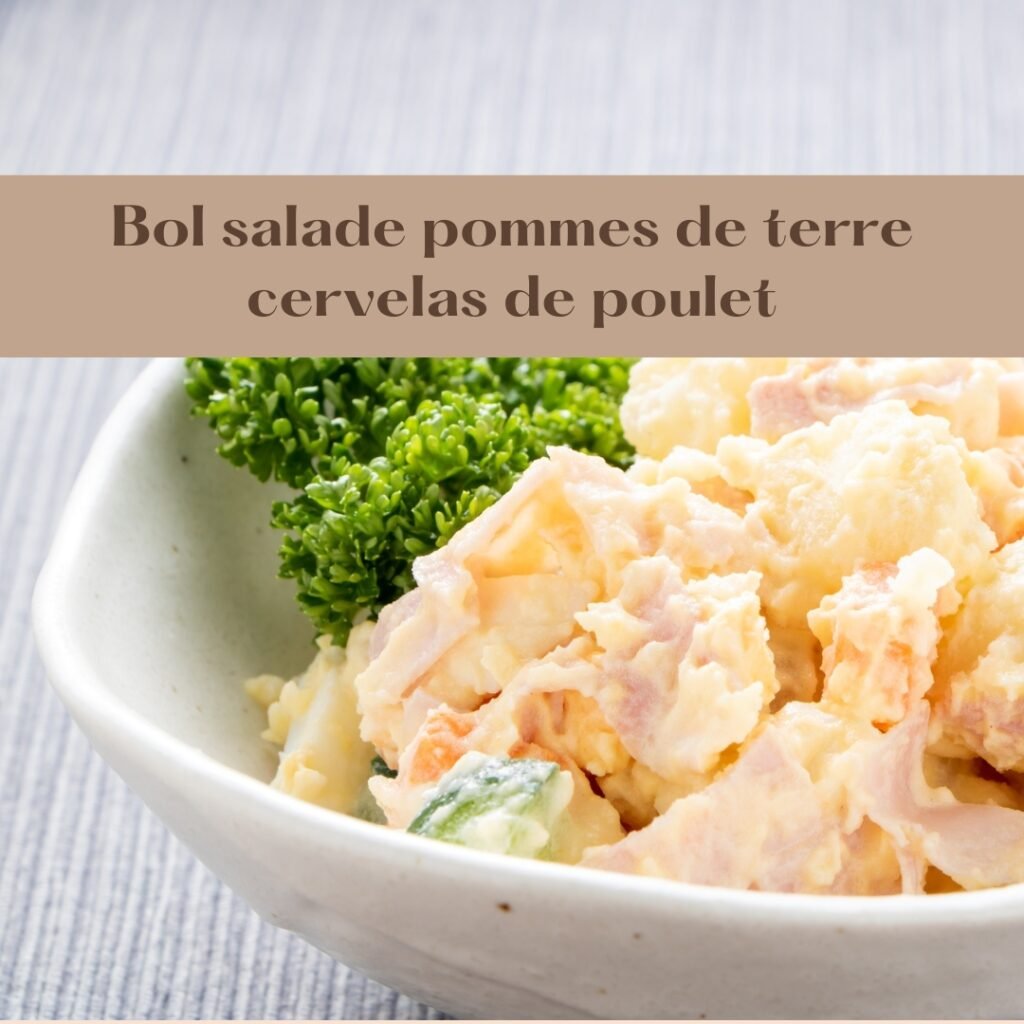 Bol salade de pommes de terre et cervelas de poulet