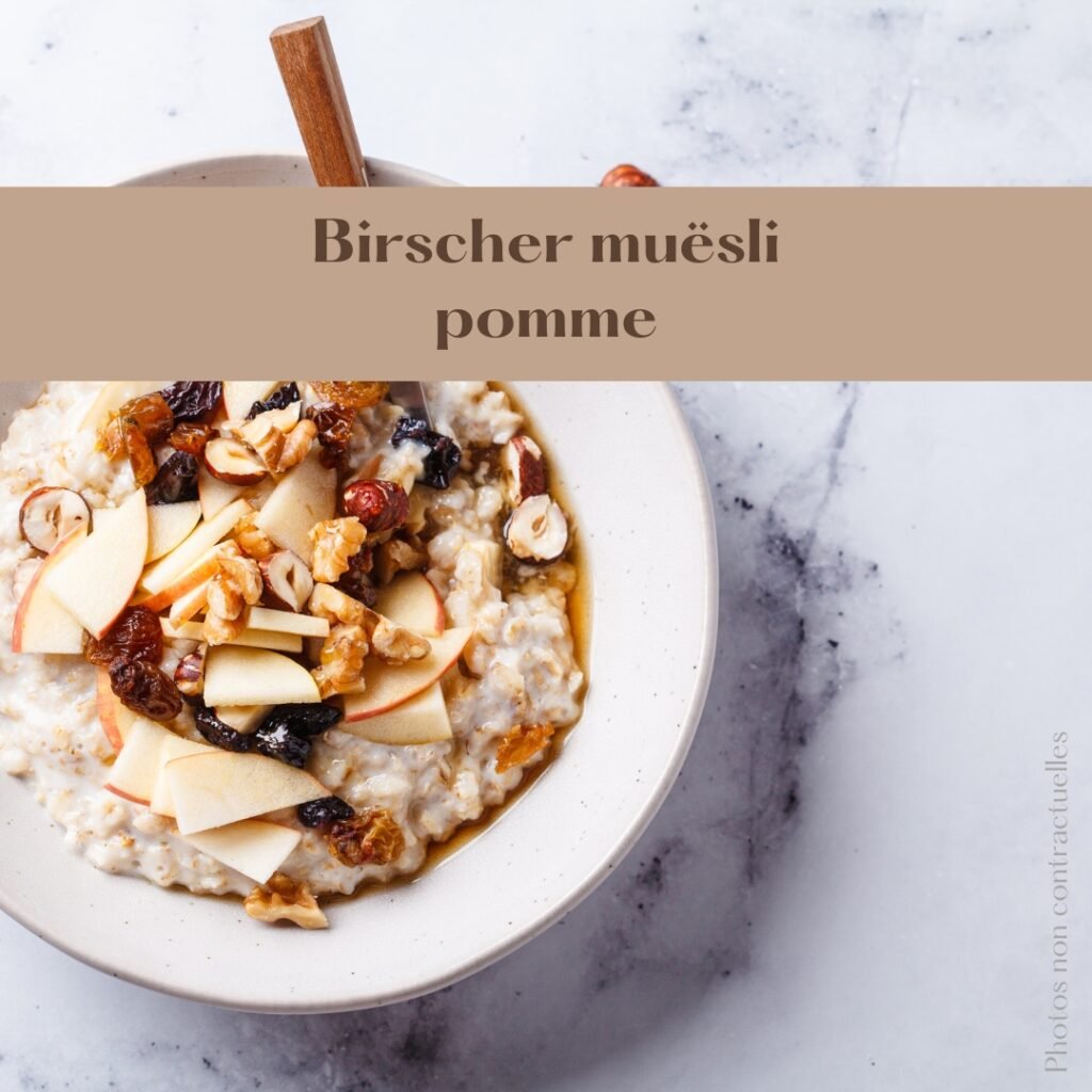 Bircher muësli pomme