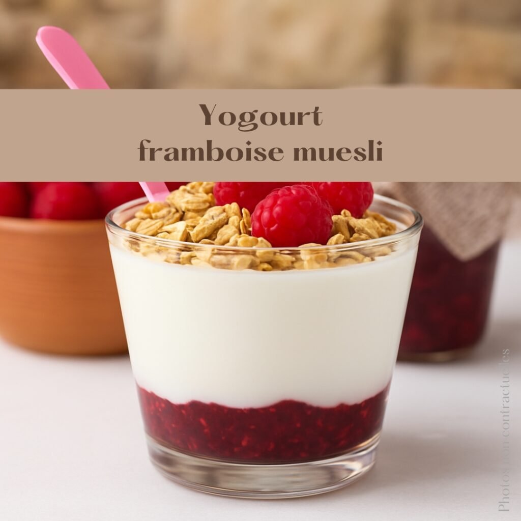 Yogourt framboise muësli